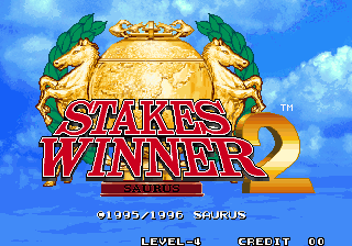 Stakes Winner 2 title screen for Neo Geo